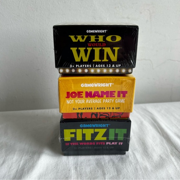 Lot of 3 New Card Games Joe Name it, Fitz It, & Who would Win - Picture 5 of 6